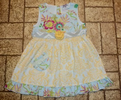 Ann Loren Girl's Floral Dress. Sz. 4/5T. Pretty! - Image 1 of 3