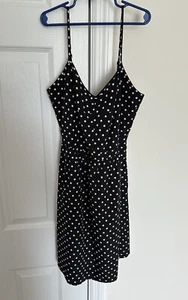 J Crew Spaghetti Strap Mini Dress Women’s Size 2 Polka Dot Lined NWT Ships Free - Picture 1 of 20