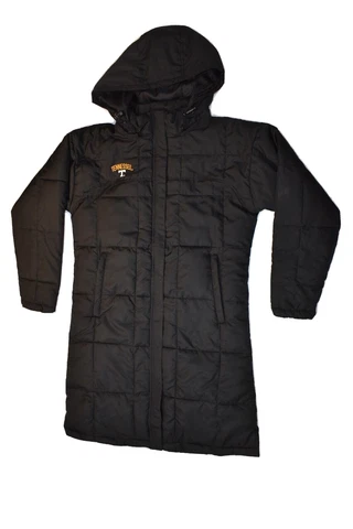 J. America Womens Tennessee Volunteers Long Black Hooded Puffer Jacket New M Cover