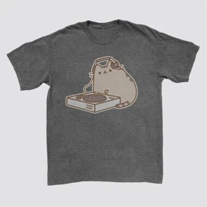 Men's Pusheen Short Sleeve Graphic T-Shirt - Charcoal Gray M - Picture 1 of 1