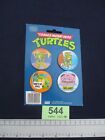 Four (4) Teenage Mutant Ninja Turtle Pin Button Badges (544)
