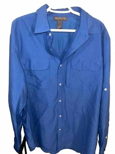 Magellan Fish Gear Herren belüftetes Hemd Größe L blau langarm - Bild 1 von 5
