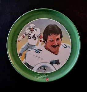 Randy White Dallas Cowboys 1980's 7-Up Collector Plate 10" - Picture 1 of 4