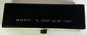 Micrófono Dinámico SONY MTL F-96 W Estuche Vintage Cassette Cinta Grabadora - Imagen 1 de 20