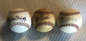 Willie Stargell, Al Oliver, Tug McGraw signed-baseballs