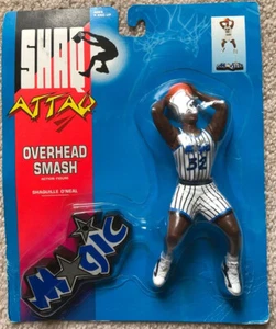 Modellino Shaq Attack Overhead Smash Shaquille O'Neal 1993 Kenner NOC - Foto 1 di 12