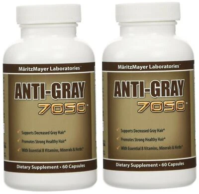 Anti Gray Hair 7050 Catalase Maximum Strength Restore Natural Hair Color 2 Pack - Image 1 of 4