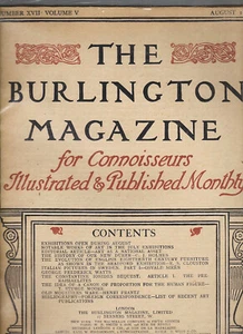 Burlington Magazine for Connoisseurs Illustrated, London, UK, 2 Issues, 1904 - Picture 1 of 2