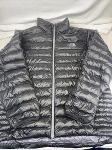 North Face 550 Goose Down Jacket Mens XL Puffer Coat Black Ski Hike - Picture 1 of 15