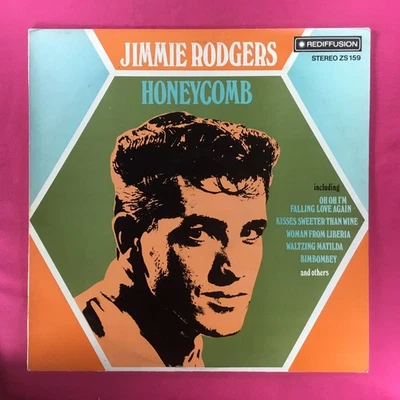 Jimmie Rodgers, Honeycomb, 12” Vinyl L P, Rediffusin Records, 1973, ZS159, UK, - Image 1 of 4