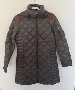 Lauren Ralph Lauren Stepp Puffer Mantel abnehmbare Kapuze Medium verstaubar - Bild 1 von 9