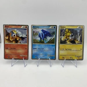 Carte Entei, Raikou, Suicune, Shiny, Promo HGSS, Pokémon TCG - Foto 1 di 7
