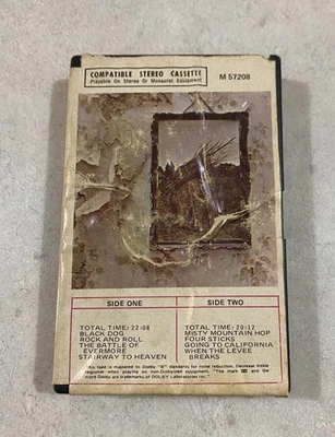 Led Zeppelin Stereo Cassette Vintage Atlantic M 57208 Clamshell Ampex Early - Image 1 of 4