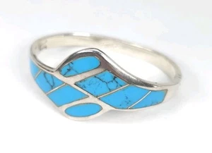 Brazalete Brazalete Vintage Taxco México Plata Esterlina .925 Turquesa Bisagras TW-30 - Imagen 1 de 12
