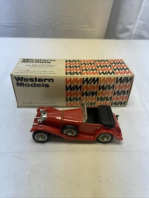 1/43 Western Models 1929 Mercedes SSK Corsica Red, New! - Image 1 of 4