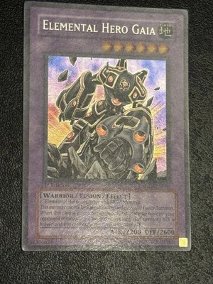Yugioh! Elemental Hero Gaia ANPR-EN099 Secret Rare 1st Edition LP - Image 1 of 2