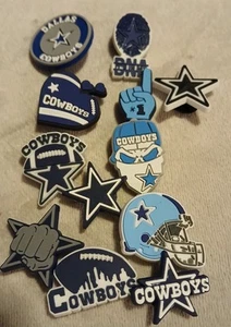 Dallas Cowboys Charms For Croc Shoes NFL Football Each Sold Separately - Picture 1 of 1