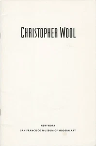 CHRISTOPHER WOOL NEW WORK original program from the 1989 exhibition #154230 - Picture 1 of 1