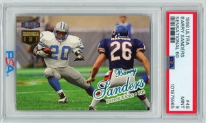 BARRY SANDERS (POP 7) 1998 Ultra Sensational 60 #48 PSA 9 Mint Lions MVP HOF - Bild 1 von 2