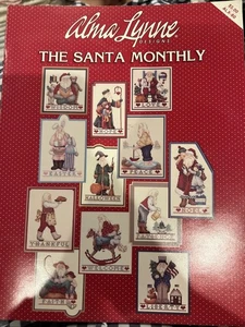 Alma Lynne Christmas Designs Santa Claus Monthly Cross Stitch Pattern Chart 1989 - Picture 1 of 4