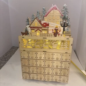 Martha Stewart LED WEIHNACHTEN ADVENTSKALENDER 14 1/4" HOCH NEU MIT ETIKETT - Bild 1 von 6