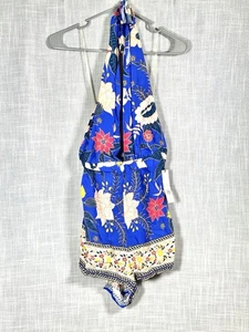 NWT Forever 21 Blue Swim Suit Cover-Up Size Large - Picture 1 of 7