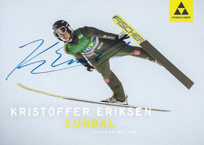 Christoffer Eriksen Sundal - Norwegen, Silber WM 2023 Skispringen, Original! - Bild 1 von 1