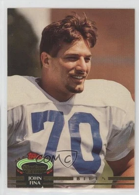 1992 Topps Stadium Club John Fina #696 Rookie RC - Image 1 of 2