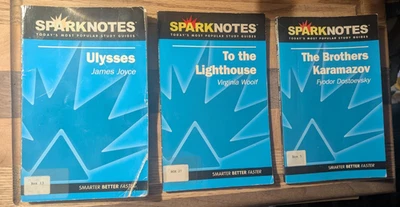 Lot of 10 SparkNotes Study Guides Classic Literature Ex-Library Good Condition - Image 1 of 4