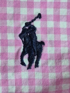 Polo Ralph Lauren Dress Shirt Boys Medium 10 12 Pink White Gingham Check - Picture 1 of 4