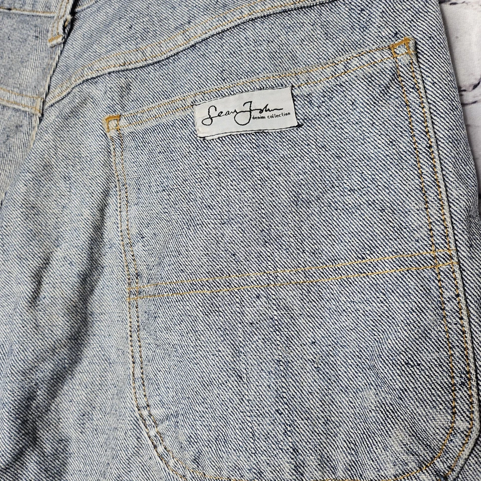 Sean John Baggy Shorts Mens 36 Blue Jean Acid Wash Y2K  Street Vintage Cargo - Image 1 of 4