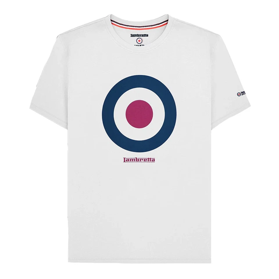 Lambretta  Camiseta SS24 Objetivo para Hombre (LB131) - Imagen 1 de 3