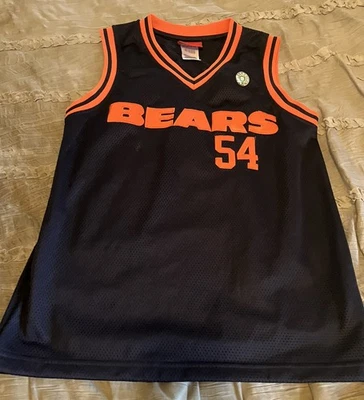 Camiseta sin mangas para mujer Brian Urlacher Chicago BEARS fútbol americano REEBOK azul NFL Foto 1 de 3