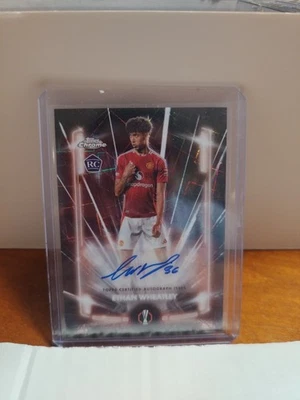 2024-25 Topps Chrome UCC- Black Lazer Autographs Ethan Wheatley #BLA-EW (AU, RC) - Image 1 of 2