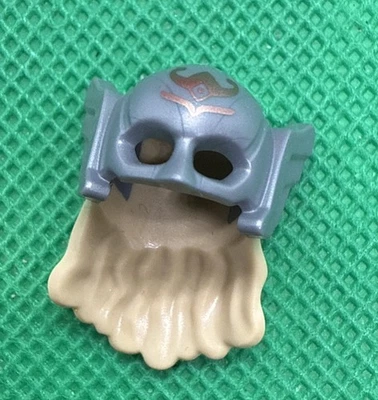 LEGO Minifigure Mighty Thor Silver Battle Helmet Long Blonde Hair Lady Weapon - Image 1 of 4