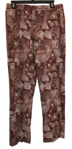 32 x 28 braune Partyhose Hologramm Glitzer Print neu ohne Etikett - Bild 1 von 9