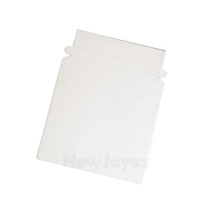 50 PK 6 3/8 x 6 Inches CD White Cardboard Mailer Envelope with Self Seal Strip - Picture 1 of 3