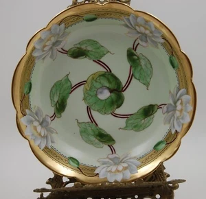 ANTIQUE LIMOGES HAND PAINTED BOWL CENTERPIECE VASE - Picture 1 of 4