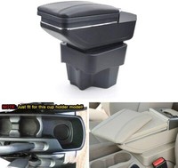 SZSS-CAR Leather Car Interior Parts Center Console Armrest Box for Chevrolet Spark 2011 2012 2013 2014 2015 2016 2017 Auto Armrests Storage Black Color