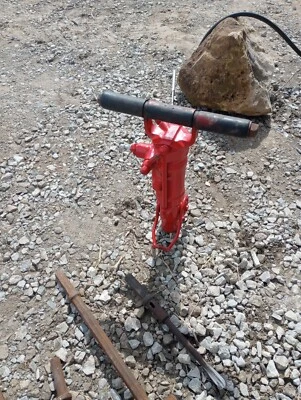 30lb Pneumatic Rock Drill and Bits - In Excellent Working Condition - See Video - Image 1 of 4