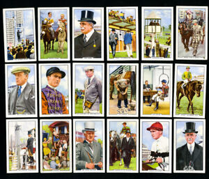 Gallaher Ltd. Complete Set of Racing Scenes Horse Racing Cards XF Condition