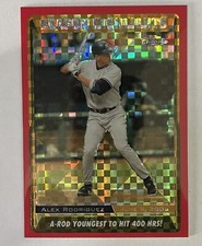 2005 Topps Chrome Update & Highlights Red X-Fractor /65 Alex Rodriguez #UH219