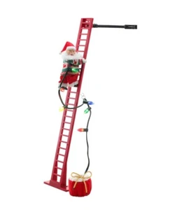 Mr Christmas 40" Super Ladder Climbing Santa Musical Animatronic New Free Ship - Picture 1 of 4