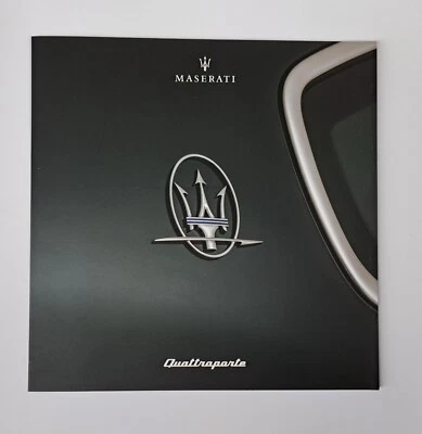 MASERATI QUATTROPORTE BROCHURE  ORIGINALE e RARISSIMA MOLTO BELLA MISURA 21X21cm - Immagine 1 di 4