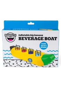 Big Mouth Inflatable Banana Floating Beverage Boat Pool - Picture 1 of 1