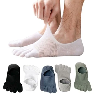 1/2/4x Men Five Toe Socks Absorbent Stockings Cotton Soft Five Fingers SOCKS - Picture 1 of 25