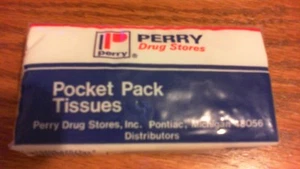 ( Rare ) vintage pocket tissue ( Perry Drugs Store ) - Picture 1 of 2