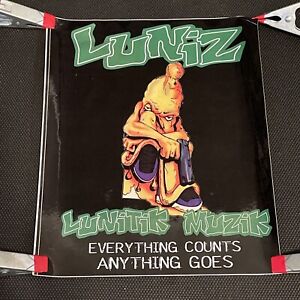 VTG Luniz Lunitik Muzik Sticker Promo Only Rare Rap NOS 1997 Gangsta Too Short