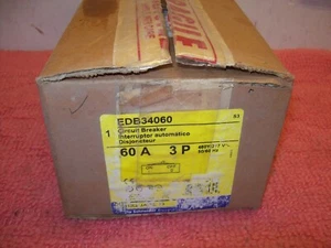 NEW Open! Square D EDB34060 3P 60A 480V Circuit Breaker Free ship! - Picture 1 of 6