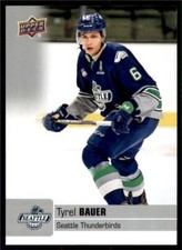 2019-20 UD CHL Base Set #258 Tyrel Bauer - Seattle Thunderbirds